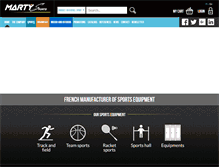 Tablet Screenshot of martysports.com